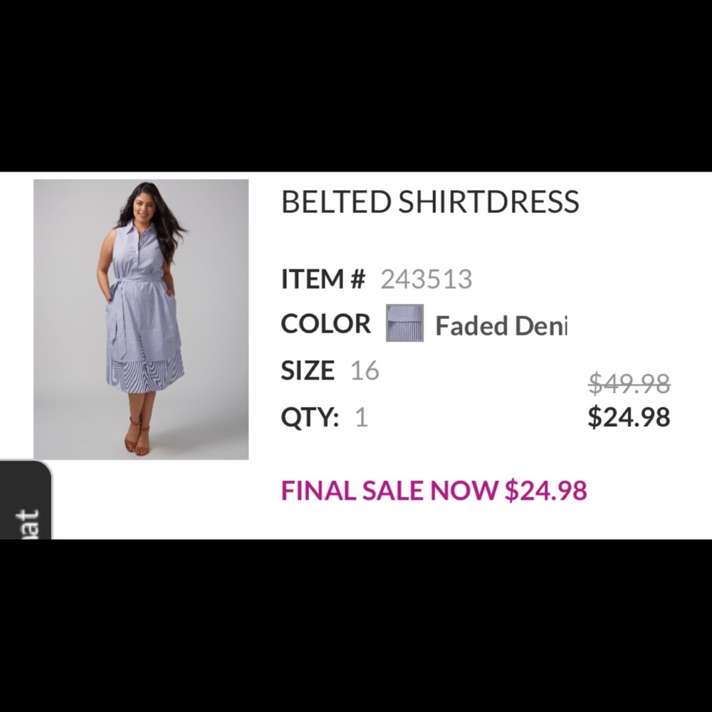 Cute dress. Worn once.